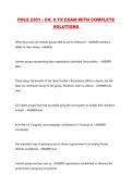 POLS 2301 - CH&period; 6 TX EXAM WITH COMPLETE SOLUTIONS 