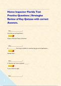 Home Inspector Florida Test Practice Questions &vert; Strategies Review of Key Quizzes with correct Answers&period;    