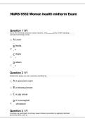 NURS 6552 Women&rsquo;s Health Midterm Exam 2026&sol;2027 &vert; Study & Practice Guide
