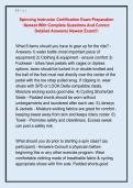 Spinning Instructor Certification Exam Preparation  Newest With Complete Questions And Correct  Detailed Answers&vert; Newest Exam&excl;&excl;&excl; 