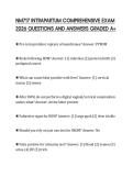 NM717 INTRAPARTUM COMPREHENSIVE EXAM 2026 QUESTIONS AND ANSWERS GRADED A&plus;