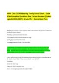 NACE Care Of Childbearing Family Actual Exam &vert; Exam With Complete Questions And Correct Answers &vert; Latest Update 2026&sol;2027 &vert; Graded A&plus; &vert; Guaranteed Pass&period;