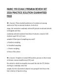 NMNC 1110 EXAM 2 PREMIUM REVIEW SET 2026 PRACTICE SOLUTION GUARANTEED PASS