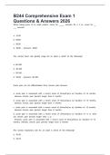 B244 Comprehensive Exam 1 Questions & Answers 2026