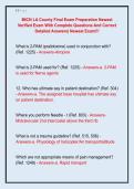 MICN LA County Final Exam Preparation Newest  Verified Exam With Complete Questions And Correct  Detailed Answers&vert; Newest Exam&excl;&excl;&excl;