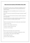 Phgy Lecture Exam Questions With Multiple Choices 2026