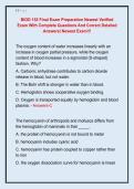 BIOD 152 Final Exam Preparation Newest Verified  Exam With Complete Questions And Correct Detailed  Answers&vert; Newest Exam&excl;&excl;&excl; 