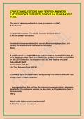 CPAR EXAM QUESTIONS AND VERIFIED ANSWERS &vert; LATEST UPDATE 2026&sol;2027 &vert; GRADED A&plus; &vert;GUARANTEED PASS&period;