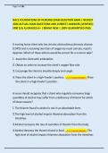 NACE FOUNDATIONS OF NURSING EXAM QUESTION BANK &vert; NEWEST 2026 ACTUAL EXAM QUESTIONS AND CORRECT ANSWERS &lpar;VERIFIED&rpar; &lbrace;400 Q & A&rcub; GRADED A&plus; &vert; BRAND NEW &vert; 100&percnt; GUARANTEED PASS&period;