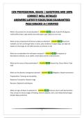 CEN PROFESSIONAL ISSUES &vert; QUESTIONS AND 100&percnt; CORRECT WELL DETAILED ANSWERS&vert;LATEST&excl;&excl;&excl;&excl;&excl;2025&sol;2026&vert;GUARANTEED PASS&vert;GRADED A&plus;&vert;VERIFIED