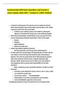 Fundamentals HESI Exam Questions and Answers &vert; Latest Update 2026&sol;2027 &vert; Graded A&plus; &lpar;100&percnt; Verified&rpar;