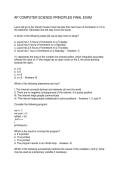 AP COMPUTER SCIENCE PRINCIPLES FINAL EXAM