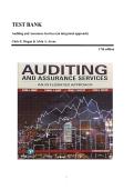 TEST BANK&lowbar;&lowbar;Auditing and Assurance Services &lpar;an integrated approach&rpar; 17th edition by Chris E&period; Hogan & Alvin A&period; Arens &comma; ISBN&colon; 9780135176146 &vert;All Chapters Included&vert; Guide A&plus;