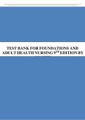 Foundations and Adult Health Nursing &ndash; 9th Edition by Barbara L&period; Cooper & Nancy C&period; Gosnell &vert; Complete Test Bank