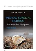 Focus on Adult Health&colon; Medical-Surgical Nursing &ndash; 3rd Edition by Linda Honan &vert; Complete Test Bank
