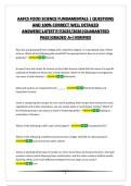 AAFCS FOOD SCIENCE FUNDAMENTALS &vert; QUESTIONS AND 100&percnt; CORRECT WELL DETAILED ANSWERS&vert;LATEST&excl;&excl;&excl;&excl;&excl;2025&sol;2026&vert;GUARANTEED PASS&vert;GRADED A&plus;&vert;VERIFIED