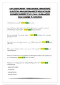 AAFCS EDUCATION FUNDAMENTALS EXAM&lbrack;TSA&rsqb;&vert; QUESTIONS AND 100&percnt; CORRECT WELL DETAILED ANSWERS&vert;LATEST&excl;&excl;&excl;&excl;&excl;2025&sol;2026&vert;GUARANTEED PASS&vert;GRADED A&plus;&vert;VERIFIED