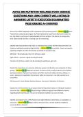 AAFCS 200-NUTRITION WELLNESS FOOD SCIENCE&vert; QUESTIONS AND 100&percnt; CORRECT WELL DETAILED ANSWERS&vert;LATEST&excl;&excl;&excl;&excl;&excl;2025&sol;2026&vert;GUARANTEED PASS&vert;GRADED A&plus;&vert;VERIFIED