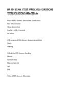NR 324 EXAM 1 TEST PAPER 2026 QUESTIONS WITH SOLUTIONS GRADED A&plus;