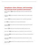 Astrophysics&colon; Stars&comma; Galaxies&comma; and Cosmology  Key Concepts Exam questions and answers 