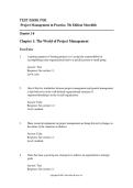 Test Bank &ndash; Project Management in Practice 7th Edition &ndash; Meredith