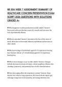 NR 506 WEEK 7 ASSIGNMENT SUMMARY OF HEALTHCARE CONCERN PRESENTATION EXAM SCRIPT 2026 QUESTIONS WITH SOLUTIONS GRADED A&plus;
