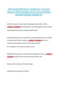 DMI Digital Marketing Certification v&period;9 Exam  Newest 2026 Questions and Correct Detailed  Answers Already Graded A&plus; 