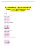 ACLS Advanced Cardiovascular Life Support PRETEST Questions With Correct Answers 2026