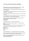 PHP FINAL EXAM QUESTIONS & ANSWERS