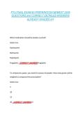 PTU FINAL EXAM &num;3 PREPARATION NEWEST 2026  QUESTIONS and CORRECT DETAILED ANSWERS  ALREADY GRADED A&plus; PTU FINAL EXAM &num;3 PREPARATION NEWEST 2026  QUESTIONS and CORRECT DETAILED ANSWERS  ALREADY GRADED A&plus; 