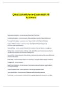 QMB3200 Midterm Exam With All Answers &vert; Verified Questions & Solutions