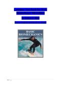 Test Bank for Basic Biomechanics 9th Edition by Susan J&period; Hall 