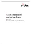 Examenopdracht Onderhandelen en Bemiddelen - Situatie 3