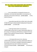 BUS 201 Final Exam Study Guide&colon; 100&percnt; Pass Guaranteed Questions & Answers