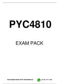 PYC4810 EXAM PACK 2026