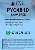 PYC4810 EXAM PACK 2026 - DISTINCTION GUARANTEED