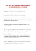 UNC PLCY 220 FINAL EXAM QUESTIONS WITH ACCURATE ANSWERS A&plus; GRADED 