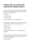 NRNP6540 WEEK 3 FULL SOLUTION 2026 QUESTIONS WITH ANSWERS GRADED A&plus;