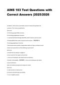 AINS 103 Test Questions with  Correct Answers &vert;2025&sol;2026  
