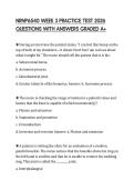 NRNP6540 WEEK 3 PRACTICE TEST 2026 QUESTIONS WITH ANSWERS GRADED A&plus;