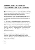 NRNP6540 WEEK 3 TEST PAPER 2026 QUESTIONS WITH SOLUTIONS GRADED A&plus;