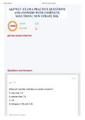 A&P WCC EXAM 6 PRACTICE QUESTIONS AND ANSWERS WITH COMPLETE SOLUTIONS &vert; NEW UPDATE 2026