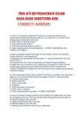 NGN ATI RN PEDIATRICS EXAM           2025&sol;2026 QUESTIONS AND                                                                         Correct anwers
