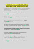 LCHI 476 Final Exam 3 UPDATED ACTUAL  QUESTIONS AND CORRECT ANSWERS