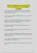 HMGT 6323 Midterm II Exam UPDATED  ACTUAL QUESTIONS AND CORRECT  ANSWERS