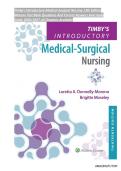 Timby's Introductory Medical-Surgical Nursing 13th Edition Moreno Test Bank Questions And Correct Answers &comma; Latest Update &period; All Chapters Available 