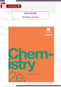 Chemistry&colon; Atoms First &lpar;2nd Edition&comma; OpenStax&rpar; &ndash; Verified Test Bank & Complete Study Guide &lpar;All Chapters Included&rpar;