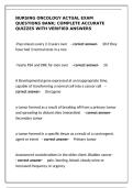 Nursing Oncology Exam Package Deal 2026 &vert; Practice Exams&comma; Study Guide & Verified Answers