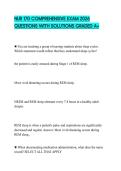 NUR&lowbar;170&lowbar;COMPREHENSIVE&lowbar;EXAM&lowbar;2026&lowbar;QUESTIONS&lowbar;WITH&lowbar;SOLUTIONS&lowbar;GRADED
