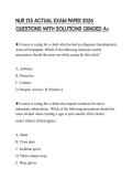 NUR 215 ACTUAL EXAM PAPER 2026 QUESTIONS WITH SOLUTIONS GRADED A&plus;
